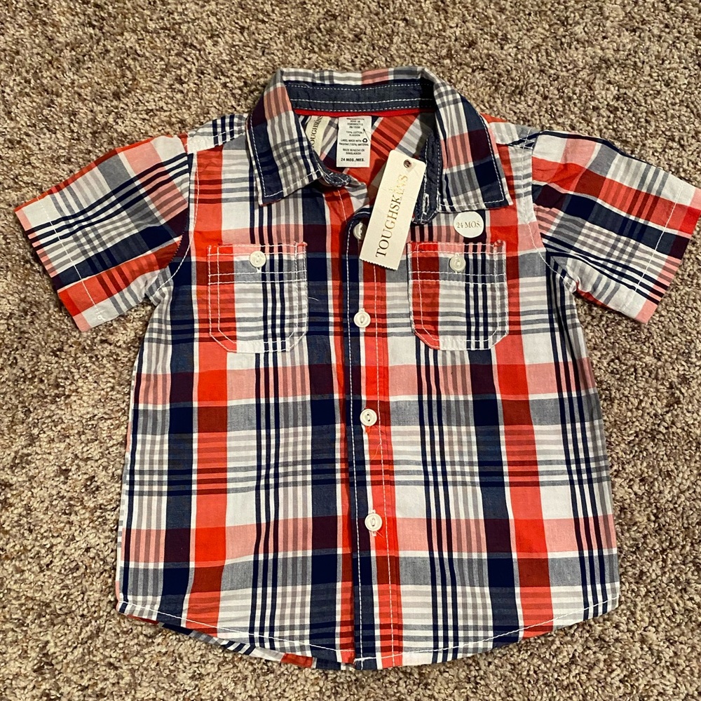 (4/$10) Toughskins button down shirt